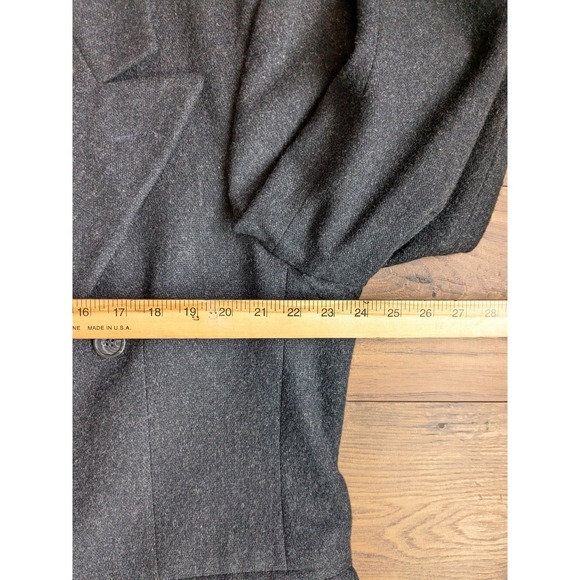 Christian Dior Monsieur Gray 100% Wool Double Breasted Overcoat USA 48R READ - Picture 14 of 16